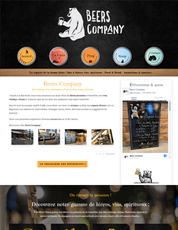 Beers Company site - création mlcat